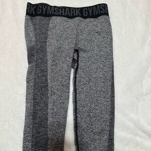 Gymshark Kids Black and Gray Leggings